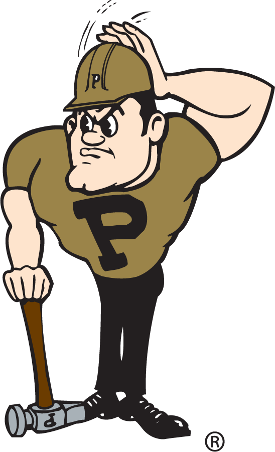 Purdue Boilermakers 1980-2015 Mascot Logo t shirts iron on transfers